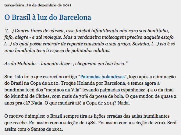 Profeta Pim 8 - O Brasil à luz do Barcelona