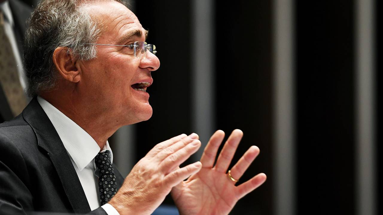 O presidente do Senado Renan Calheiros