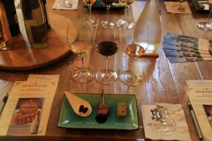 Degusta&ccedil;&atilde;o ap&oacute;s o tour na Beringer