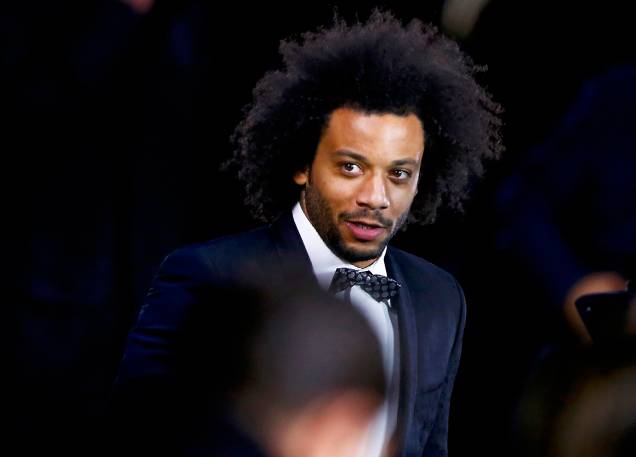 O jogador Marcelo <span>chega para o Prêmio de Melhor do Mundo da Fifa, na Suíça</span> O jogador Marcelo <span>chega para o Prêmio de Melhor do Mundo da Fifa, na Suíça</span>
