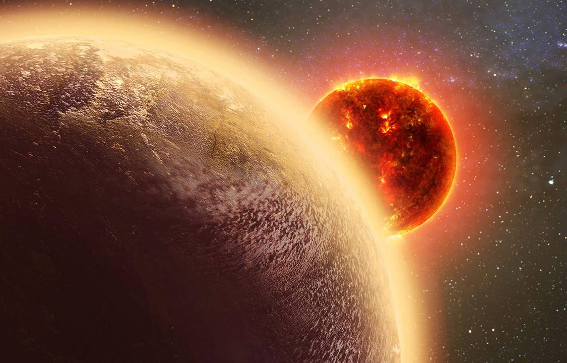 Planeta, universo, sol, terra, aquecimento