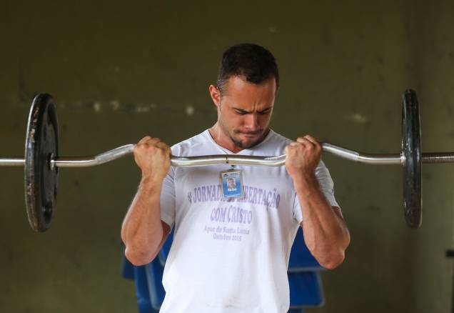 O presídio tem uma academia de ginástica - Foto: Sérgio Dutti O presídio tem uma academia de ginástica - Foto: Sérgio Dutti