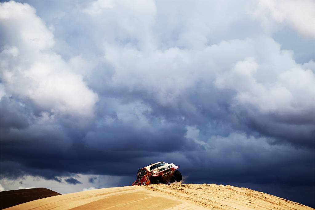 O piloto brasileiro Sylvio Barros, durante o quarto dia do Rali Dakar 2017, entre as cidades de San Salvador de Jujuy, na Argentina e Tupiza, na Bol&iacute;via - 05/01/2017