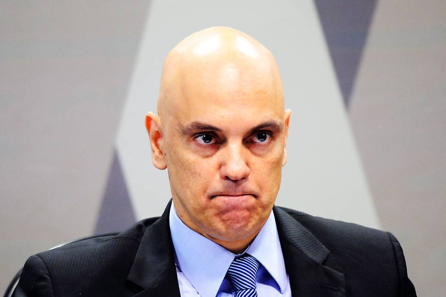 Alexandre de Moraes, indicado pelo presidente Michel Temer para o cargo de ministro do Supremo Tribunal Federal (STF), durante sua sabatina pela Comissão de Constituição, Justiça e Cidadania (CCJ)