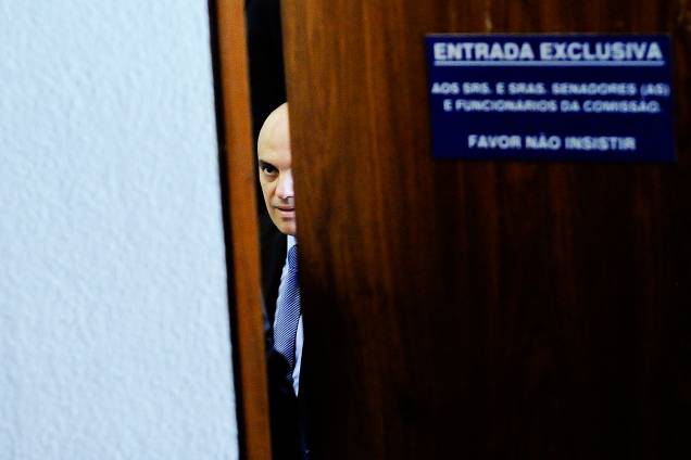 Alexandre de Moraes, indicado pelo presidente Michel Temer para o cargo de ministro do Supremo Tribunal Federal (STF), durante sua sabatina pela Comissão de Constituição, Justiça e Cidadania (CCJ) Alexandre de Moraes, indicado pelo presidente Michel Temer para o cargo de ministro do Supremo Tribunal Federal (STF), durante sua sabatina pela Comissão de Constituição, Justiça e Cidadania (CCJ)