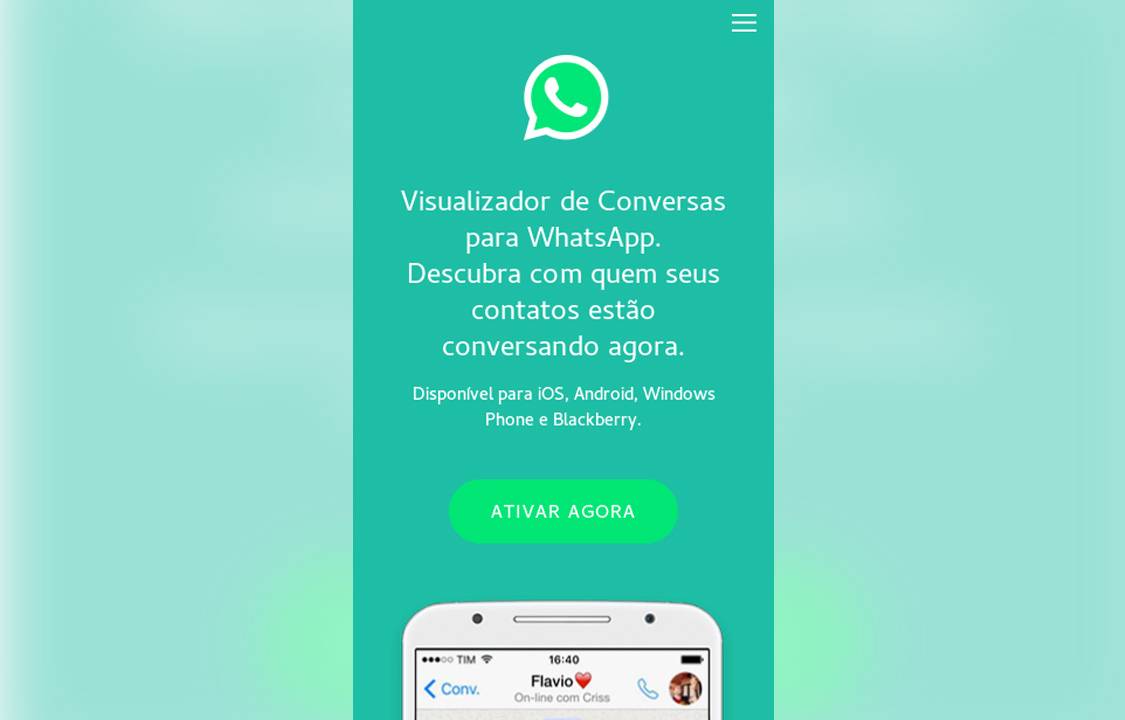 Atualização falsa de Whatsapp