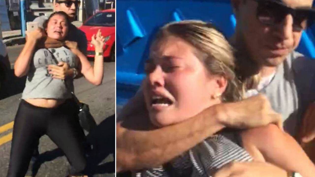 Mulher leva gravata de PM no RJ
