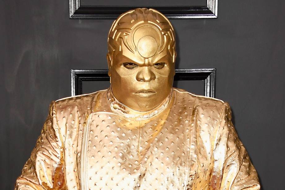 O cantor CeeLo Green durante o Grammy 2017 no Staples Center, em Los Angeles