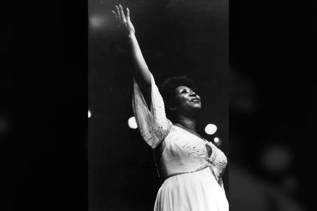 A cantora americana Aretha Franklin, em 1980 A cantora americana Aretha Franklin, em 1980