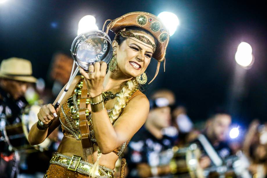 Ensaio técnico da Gaviões da Fiel para o Carnaval 2017, no Sambódromo do Anhembi, em São Paulo