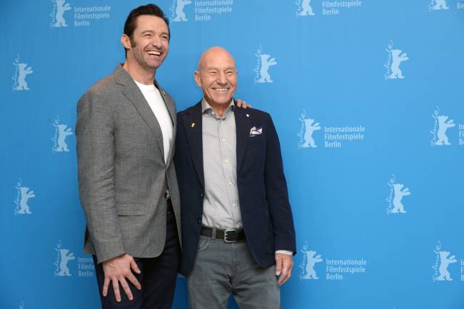 'Logan' Photo Call - 67th Berlinale International Film Festival Atores Hugh Jackman e Patrick Stewart divulgam o filme 'Logan' no Festival de Berlim 2017