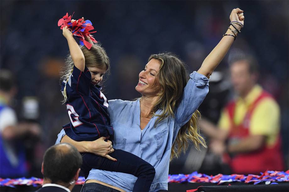 Gisele Bundchen durante a final da 51ª edição do Super Bowl - 05/02/2017