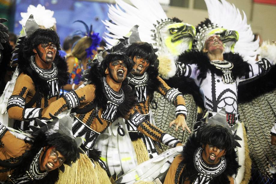 Desfile da escola de samba Imperatriz Leopoldinense, no Sambódromo da Marquês de Sapucaí, no Rio de Janeiro (RJ) - 27/02/2017