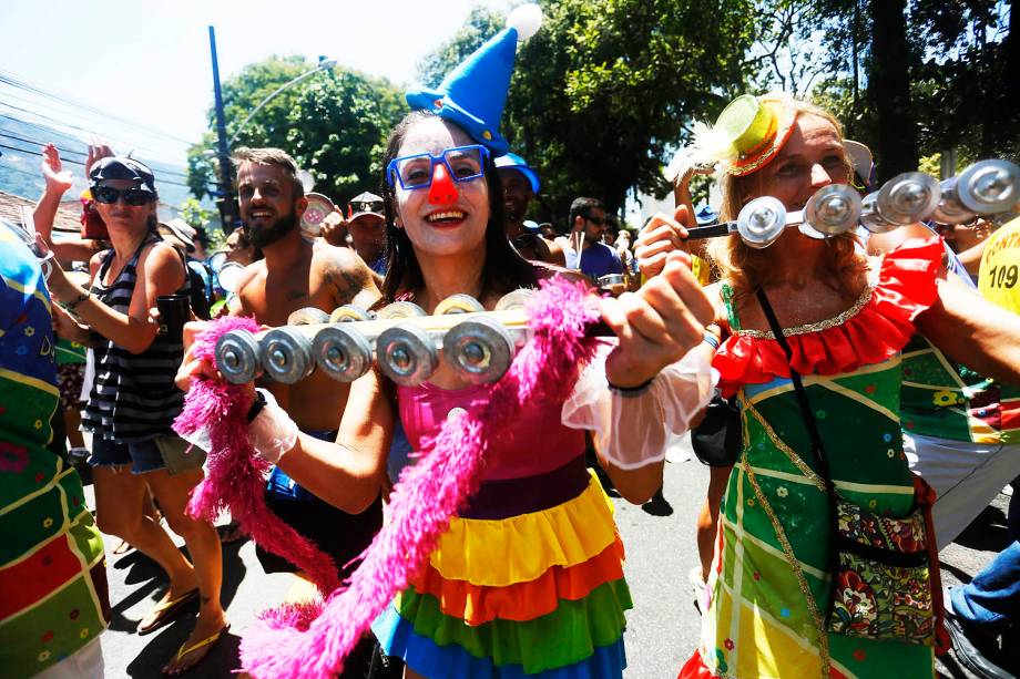 Bloco Suvaco do Cristo no Jardim Botânico no Rio de Janeiro, RJ, neste domingo (19)