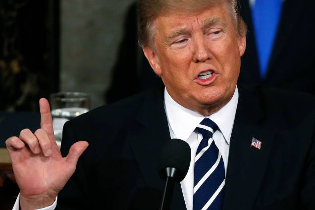 Donald Trump faz o primeiro discurso como presidente ao Congresso dos EUA - 28/02/2017 Donald Trump faz o primeiro discurso como presidente ao Congresso dos EUA - 28/02/2017