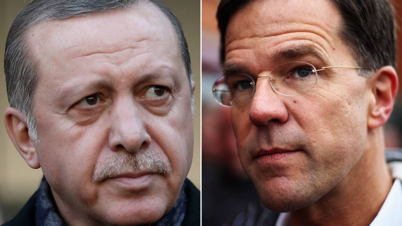 Recep Tayyip Erdogan e Mark Rutte