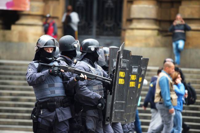 Confronto no centro de SP