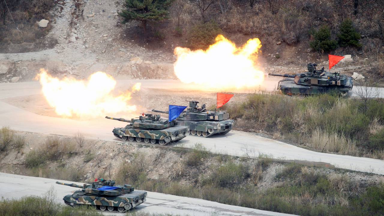 Imagens do dia - Estados Unidos e Coreia do Sul fazem exercício militar conjunto em Pocheon