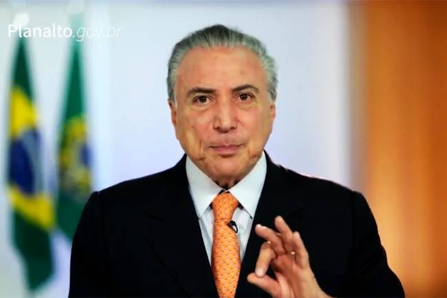 O presidente da República, Michel Temer (PMDB), se defender da acusação