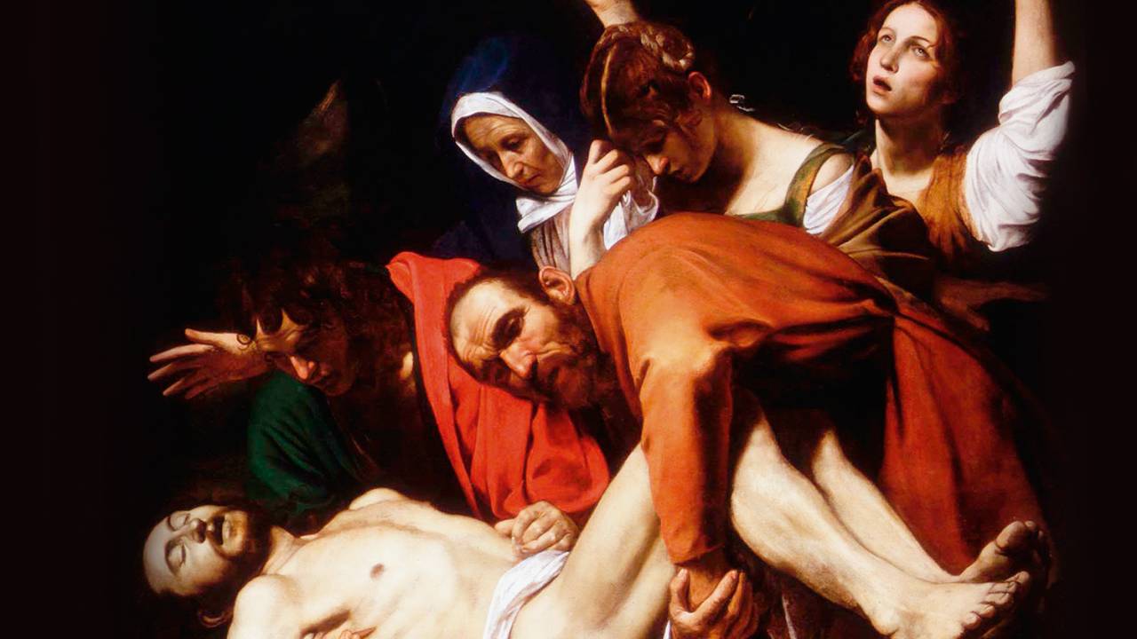 EM NOME DO FILHO - Sepultamento de Cristo (1600-1604), de Caravaggio: crensa vigorosa, com mais de 2 bilhões de fiéis