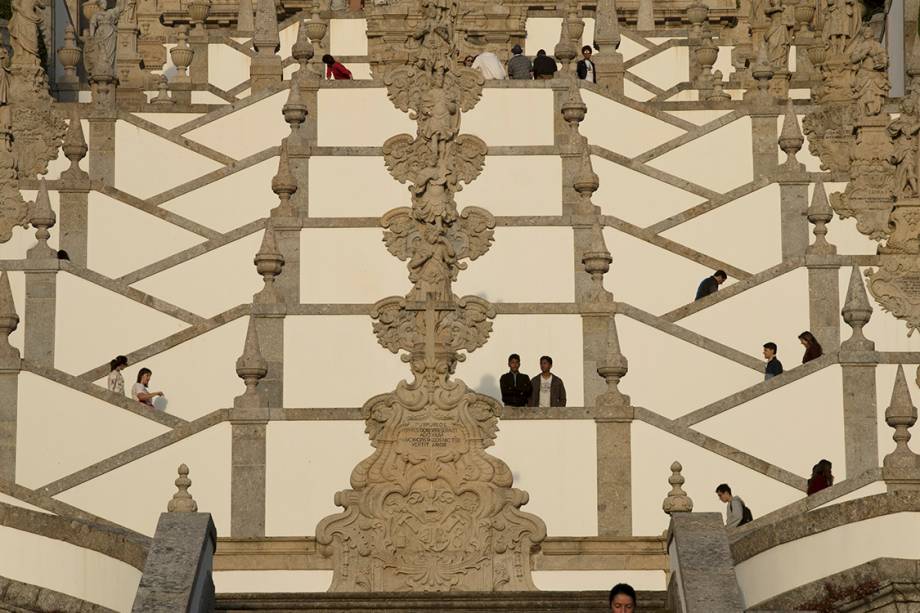 A escadaria do Santuário de Bom Jesus do Monte