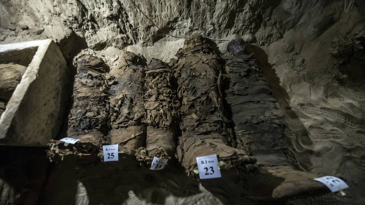 Múmias encontradas no Egito