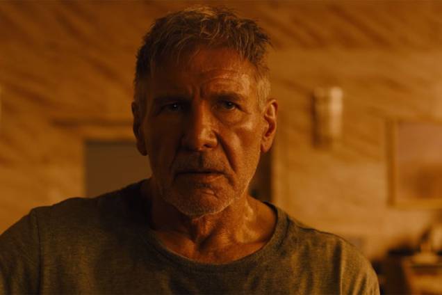 Harrison Ford em cena de 'Blade Runner 2049', filme de Denis Villeneuve que dá sequência ao clássico de Ridley Scott Harrison Ford em cena de 'Blade Runner 2049', filme de Denis Villeneuve que dá sequência ao clássico de Ridley Scott