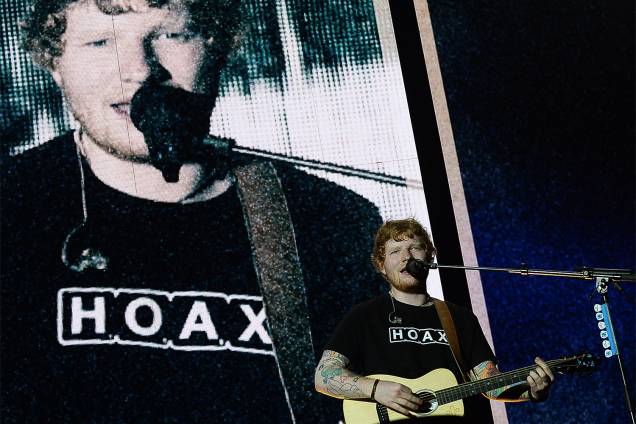 Ed Sheeran durante a turnê “Divide Tour” no Allianz Parque em São Paulo - 28/05/2017 Ed Sheeran durante a turnê “Divide Tour” no Allianz Parque em São Paulo - 28/05/2017