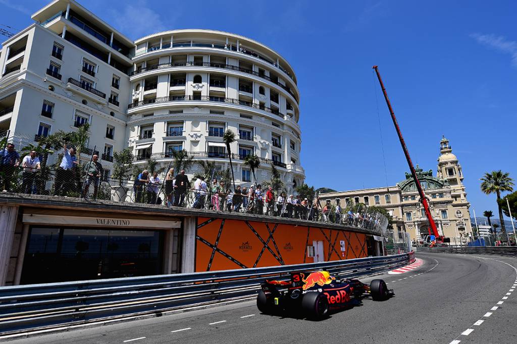 Daniel Ricciardo, da Red Bull Racing, durante o GP de M&ocirc;naco