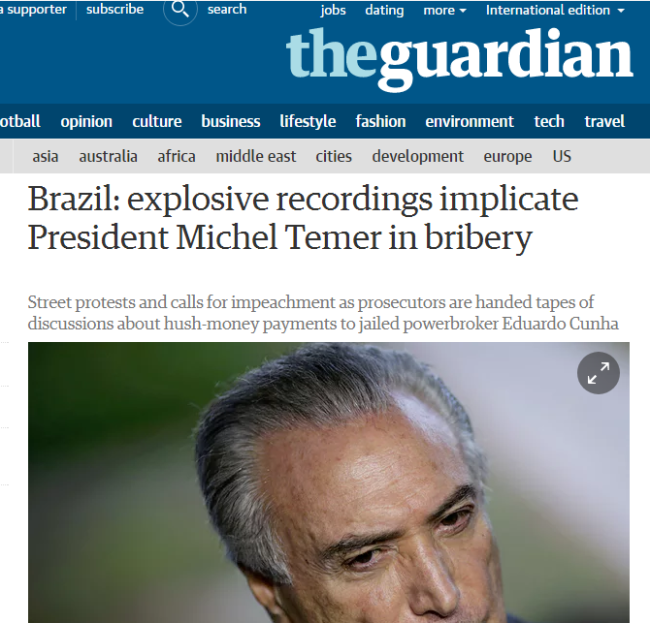 Cobertura internacional: The Guardian