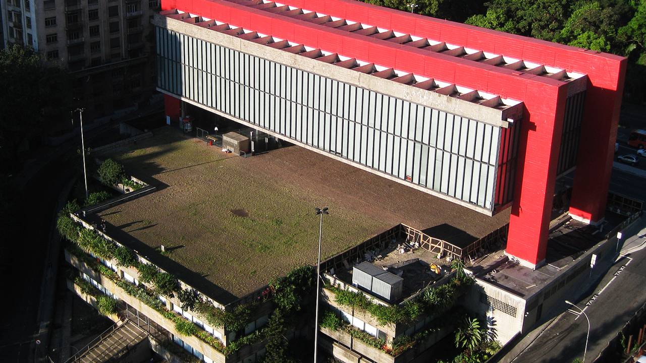 Aérea do vão livre do Masp