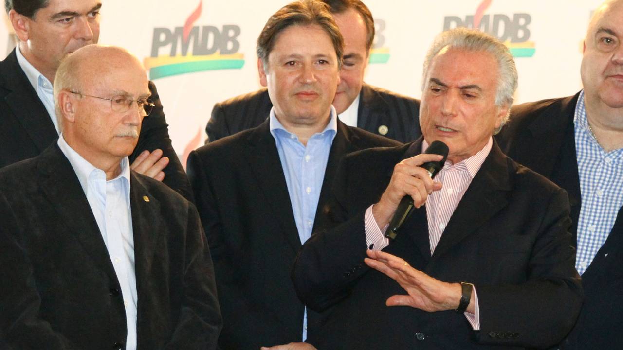 Michel Temer e o deputado federal Rodrigo Rocha Loures (PMDB-PR) - 29/09/2015