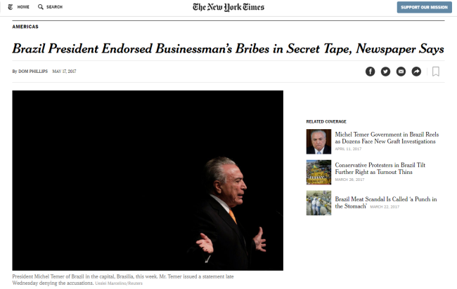 Cobertura internacional: The New York Times