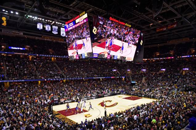 Cleveland Cavaliers e Golden State Warriors fazem o jogo 4 das finais da NBA na Quicken Loans Arena em Ohio - 09/06/2017 Cleveland Cavaliers e Golden State Warriors fazem o jogo 4 das finais da NBA na Quicken Loans Arena em Ohio - 09/06/2017