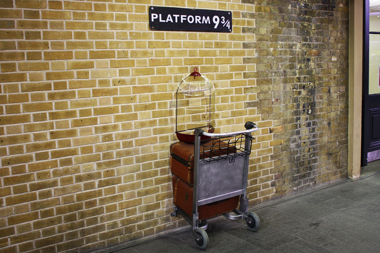 Plataforma 9 3/4 da Estação King’s Cross, em Londres