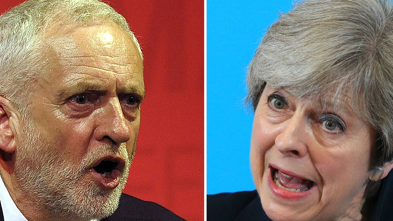Theresa may e Jeremy Corbyn