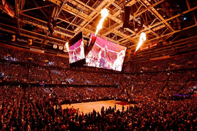 O Cleveland Cavaliers recebe o Golden State Warriors para a terceira partida da final da NBA, na cidade de Cleveland, estado do Ohio - 07/06/2017 O Cleveland Cavaliers recebe o Golden State Warriors para a terceira partida da final da NBA, na cidade de Cleveland, estado do Ohio - 07/06/2017