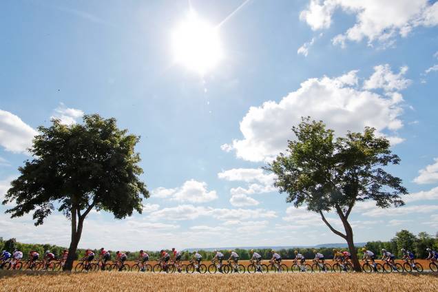 Fase 4 de competição do Le Tour de France de 207,5 km de Mondorf-les-Bains, Luxemburgo para Vittel, França - 4 de julho de 2017 Fase 4 de competição do Le Tour de France de 207,5 km de Mondorf-les-Bains, Luxemburgo para Vittel, França - 4 de julho de 2017