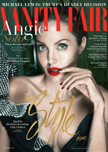 Angelina Jolie na capa da 'Vanity Fair' de setembro de 2017