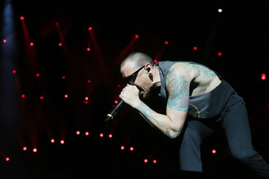 Chester Bennington - Show da banda Linkin Park no Maximus Festival 2017, realizado no Autódromo de Interlagos, na zona sul de São Paulo - 13/05/2017