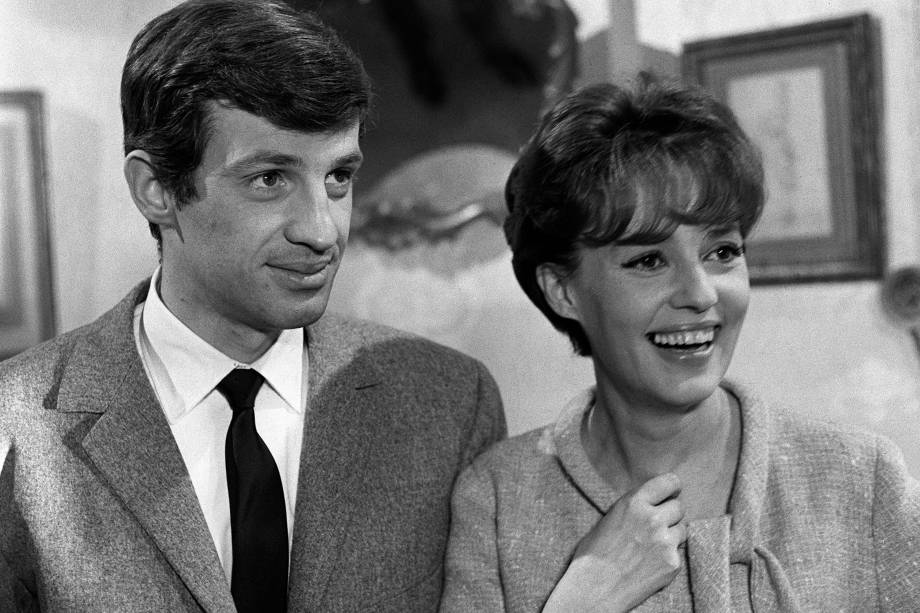 Jean-Paul Belmondo e Jeanne Moreau em 1963