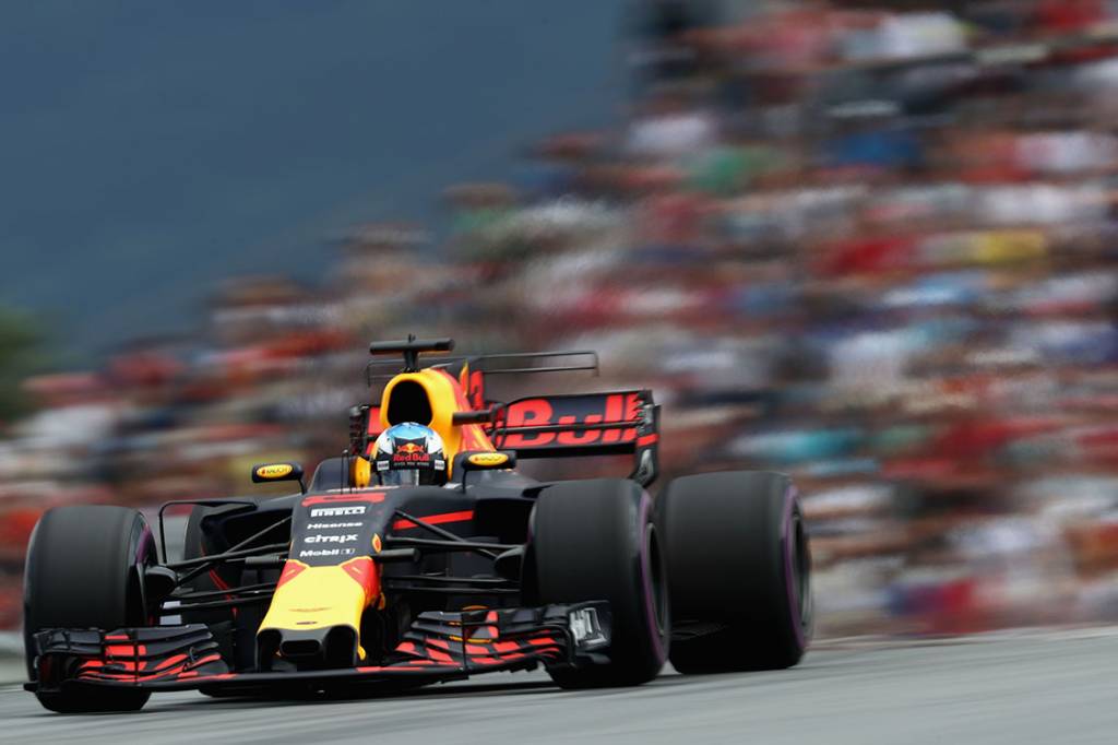 Daniel Ricciardo, da Red Bull Racing, durante o GP da &Aacute;ustria