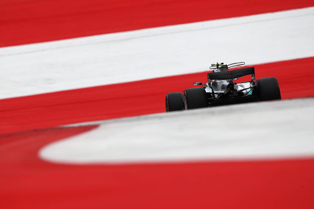 Valtteri Bottas, da Mercedes, durante o GP da &Aacute;ustria