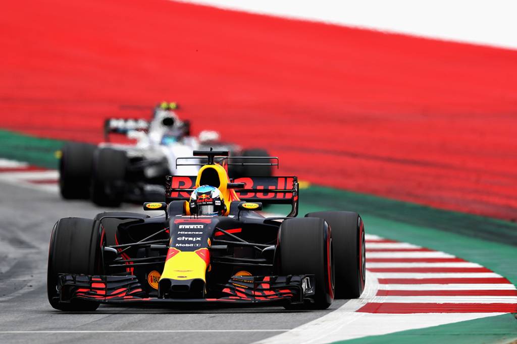Daniel Ricciardo, da Red Bull Racing, durante o GP da &Aacute;ustria