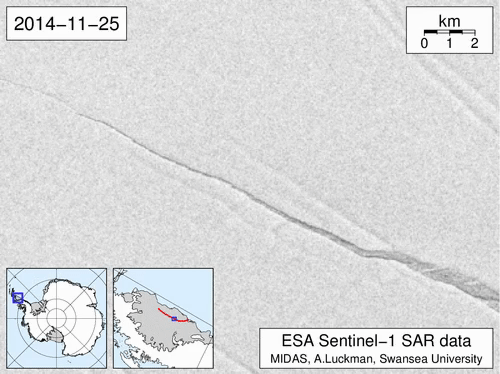 Imagens mostram o momento em que o iceberg se soltou da plataforma Imagens mostram o momento em que o iceberg se soltou da plataforma