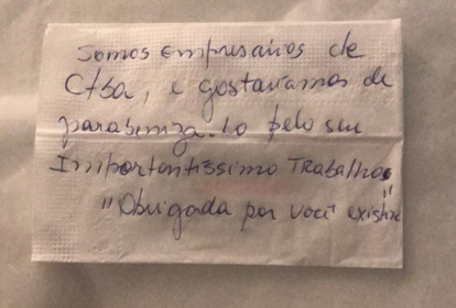 Bilhete para Sergio Moro - Rosangela Moro