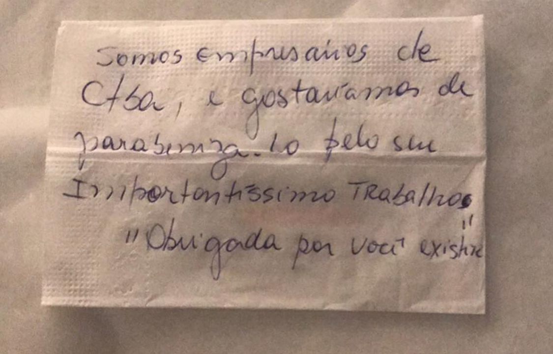 Bilhete para Sergio Moro - Rosangela Moro