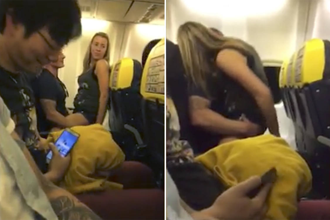 Passageiros filma casal no voo da Ryanair