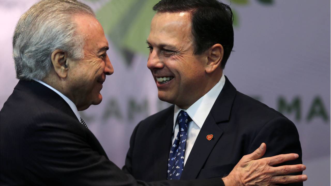 Michel Temer e João Dória