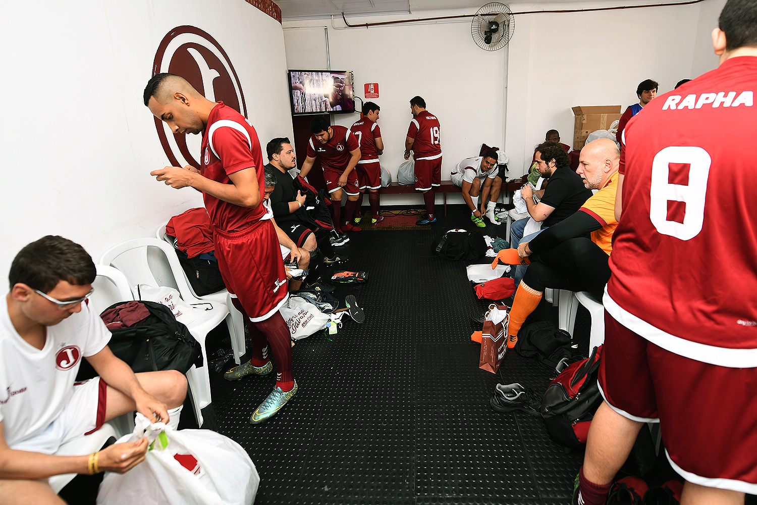 Evento "Jogar na Javari", promovido pelo Juventus em seu est&aacute;dio no bairro da Mooca, em S&atilde;o Paulo, reuniu familiares na v&eacute;spera do Dia dos Pais
